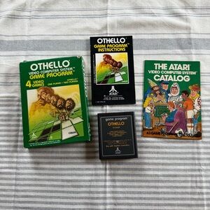 Othello (Atari 2600) 1980 Complete CIB with catalog - Tested and Works